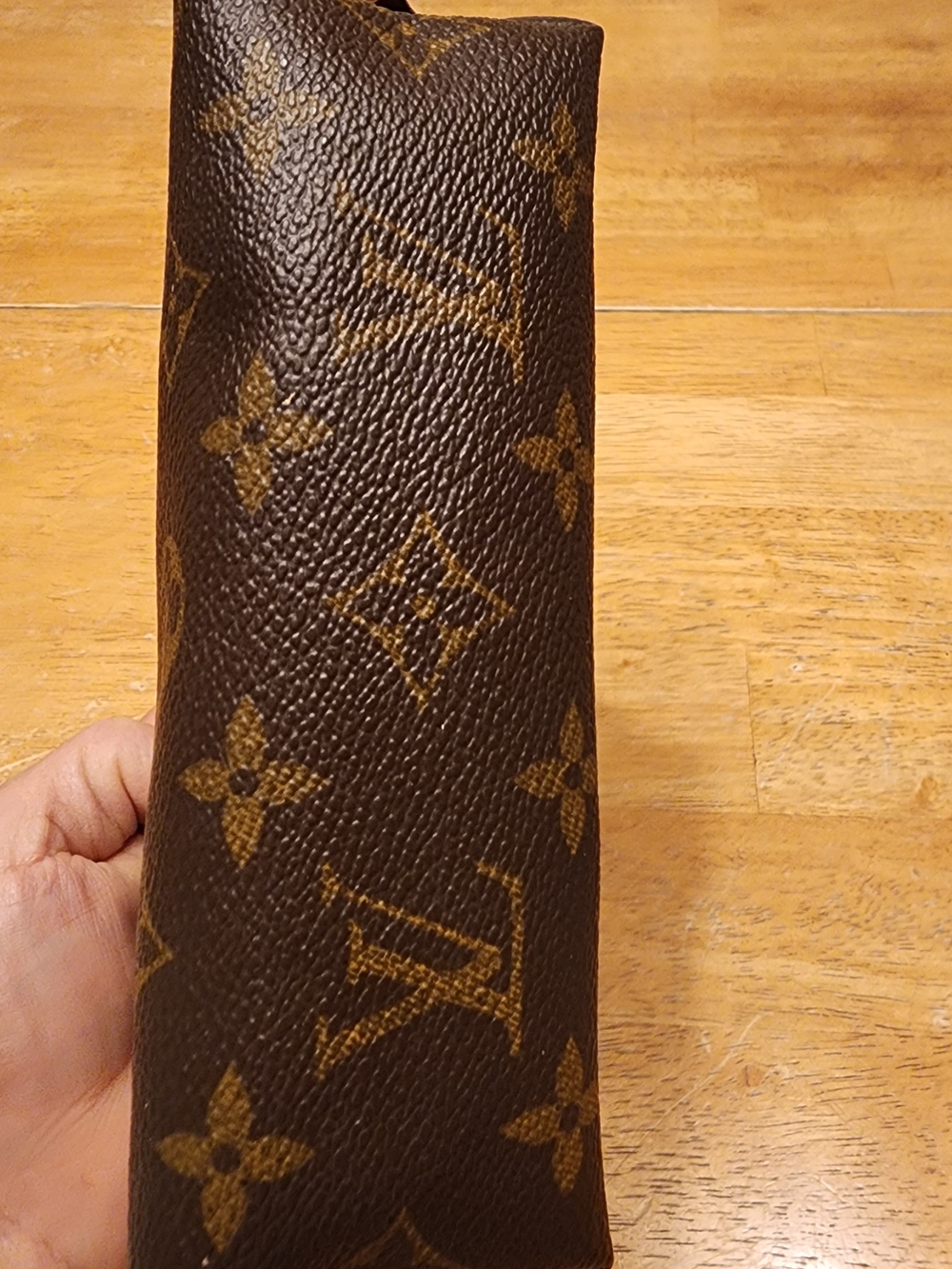 Louis Vuitton Brown Monogram Cosmetic Pouch Raw Interior - Picture 2 of 16